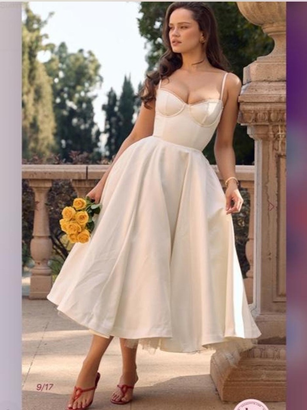 HOUSE OF CB Mademoiselle White Tulle Midi Dress NWOT